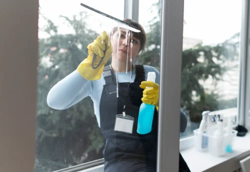 Nettoyage de vitres intérieures et extérieures au Vieux-Marché